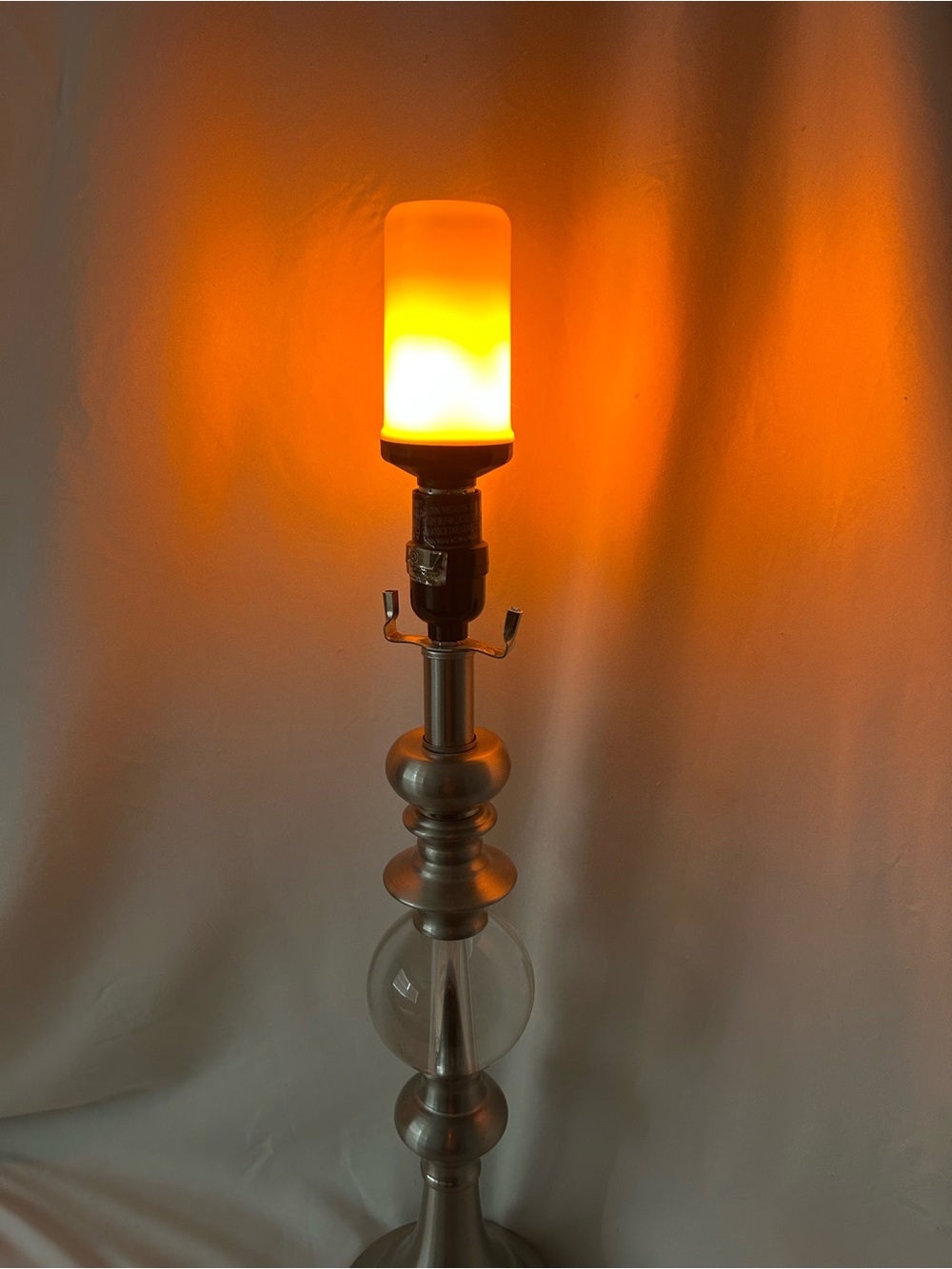 LED Fire Flame Light Bulbs Bright Energy Saving Set of 4 Out of the Box